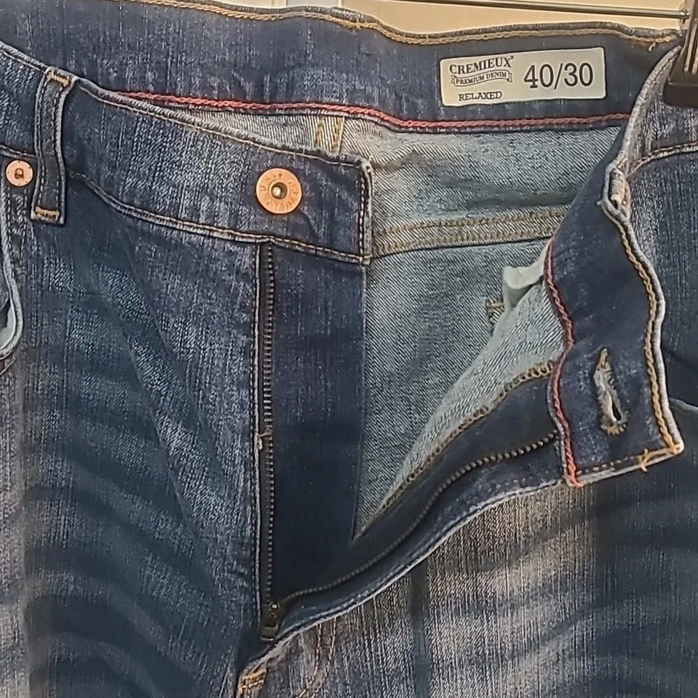 Daniel‎ Cremieux Dark Blue Straight Jeans Size 40X30 Man